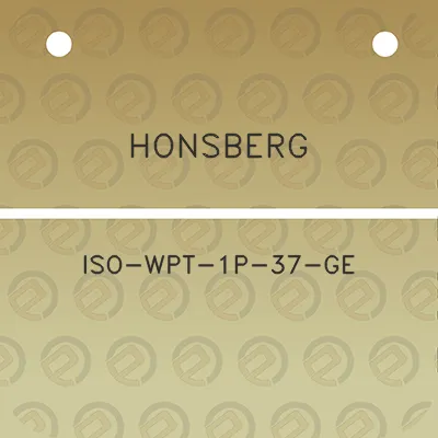 honsberg-iso-wpt-1p-37-ge