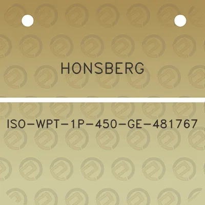 honsberg-iso-wpt-1p-450-ge-481767