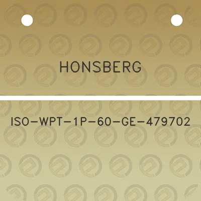 honsberg-iso-wpt-1p-60-ge-479702