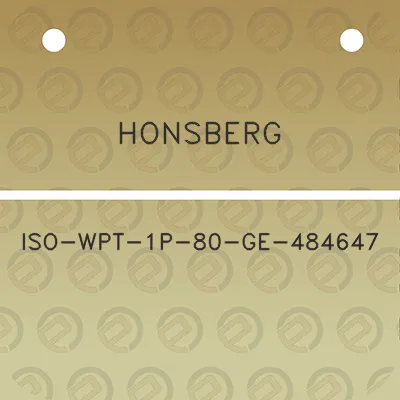 honsberg-iso-wpt-1p-80-ge-484647