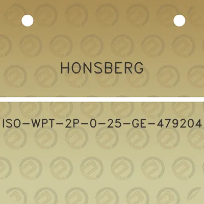 honsberg-iso-wpt-2p-0-25-ge-479204