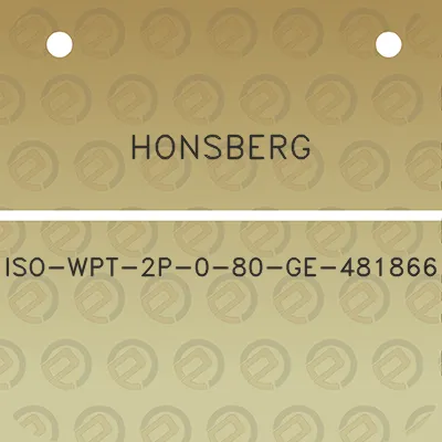 honsberg-iso-wpt-2p-0-80-ge-481866