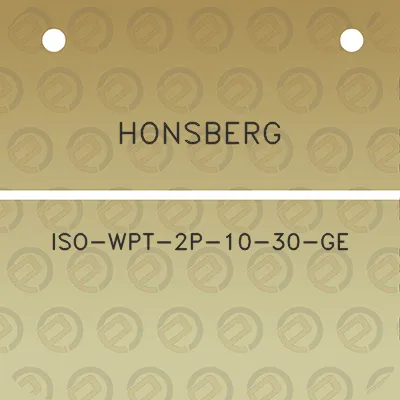 honsberg-iso-wpt-2p-10-30-ge