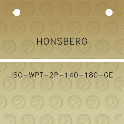 honsberg-iso-wpt-2p-140-180-ge