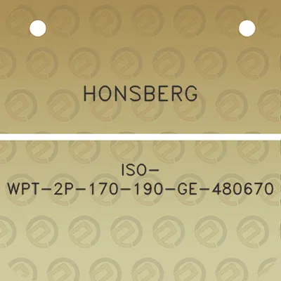 honsberg-iso-wpt-2p-170-190-ge-480670