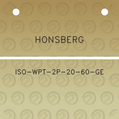 honsberg-iso-wpt-2p-20-60-ge