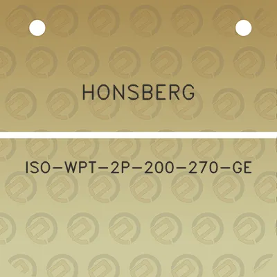 honsberg-iso-wpt-2p-200-270-ge