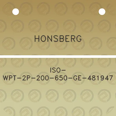 honsberg-iso-wpt-2p-200-650-ge-481947