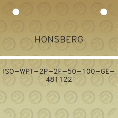 honsberg-iso-wpt-2p-2f-50-100-ge-481122