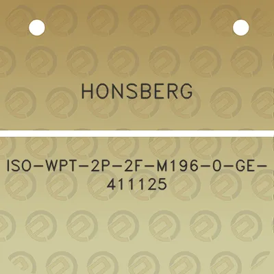 honsberg-iso-wpt-2p-2f-m196-0-ge-411125