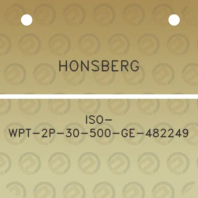 honsberg-iso-wpt-2p-30-500-ge-482249