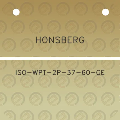 honsberg-iso-wpt-2p-37-60-ge