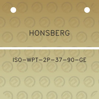 honsberg-iso-wpt-2p-37-90-ge