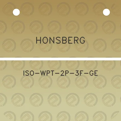 honsberg-iso-wpt-2p-3f-ge