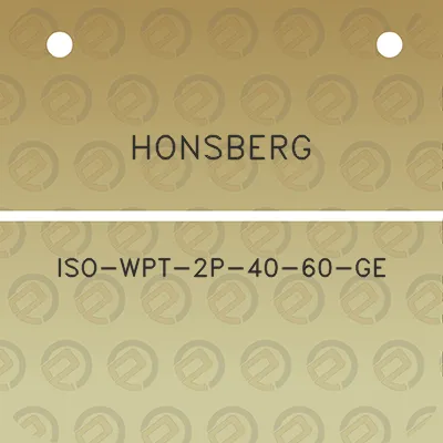 honsberg-iso-wpt-2p-40-60-ge