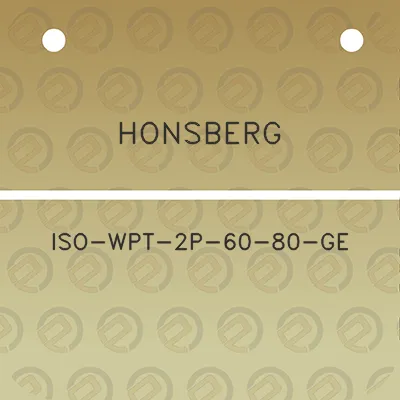 honsberg-iso-wpt-2p-60-80-ge