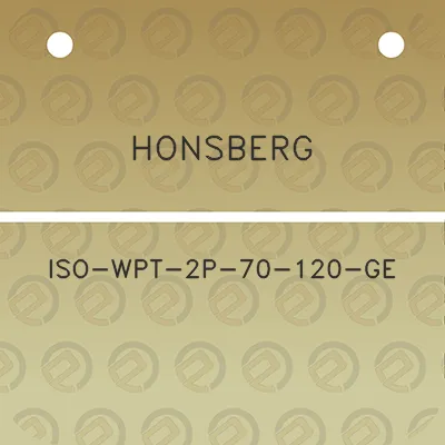 honsberg-iso-wpt-2p-70-120-ge