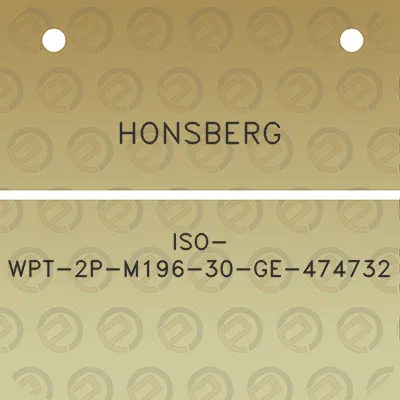 honsberg-iso-wpt-2p-m196-30-ge-474732