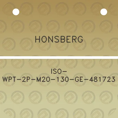 honsberg-iso-wpt-2p-m20-130-ge-481723