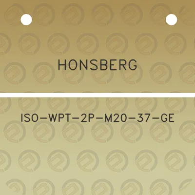 honsberg-iso-wpt-2p-m20-37-ge