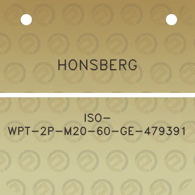 honsberg-iso-wpt-2p-m20-60-ge-479391