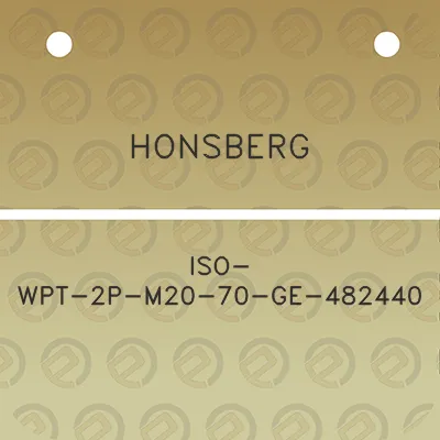 honsberg-iso-wpt-2p-m20-70-ge-482440