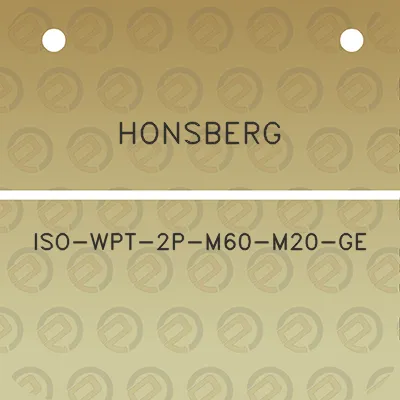 honsberg-iso-wpt-2p-m60-m20-ge