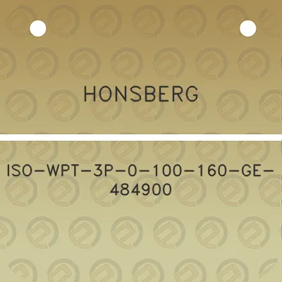 honsberg-iso-wpt-3p-0-100-160-ge-484900