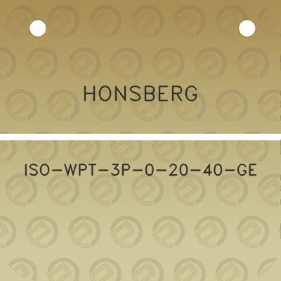 honsberg-iso-wpt-3p-0-20-40-ge