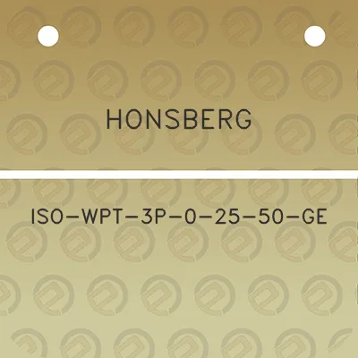 honsberg-iso-wpt-3p-0-25-50-ge