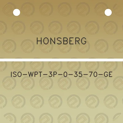 honsberg-iso-wpt-3p-0-35-70-ge