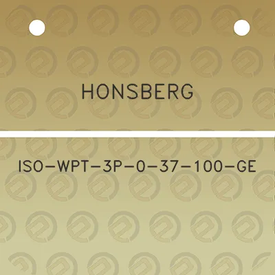 honsberg-iso-wpt-3p-0-37-100-ge