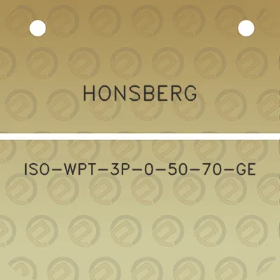 honsberg-iso-wpt-3p-0-50-70-ge