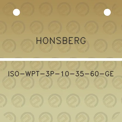 honsberg-iso-wpt-3p-10-35-60-ge