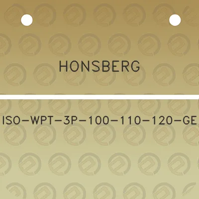 honsberg-iso-wpt-3p-100-110-120-ge