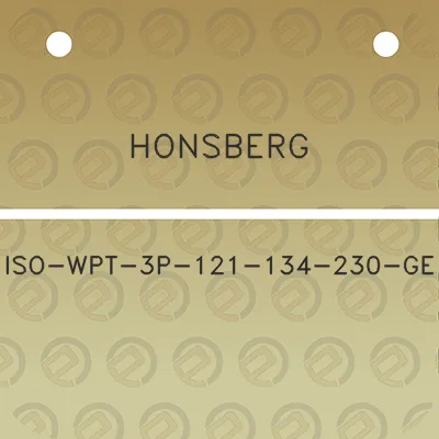 honsberg-iso-wpt-3p-121-134-230-ge