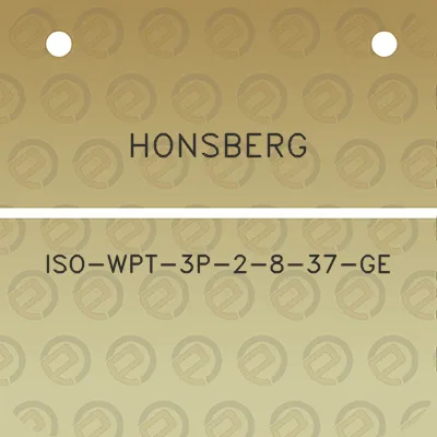 honsberg-iso-wpt-3p-2-8-37-ge