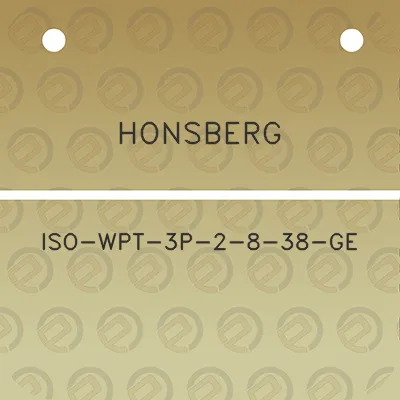 honsberg-iso-wpt-3p-2-8-38-ge