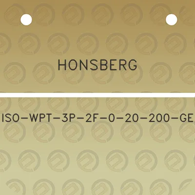 honsberg-iso-wpt-3p-2f-0-20-200-ge