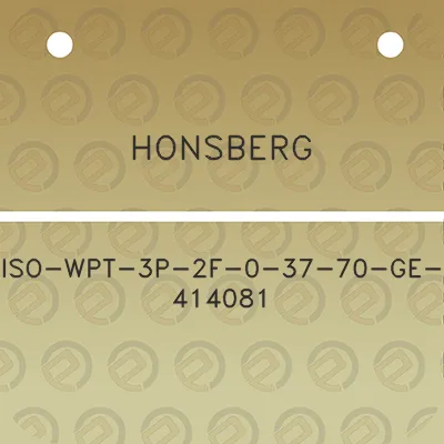 honsberg-iso-wpt-3p-2f-0-37-70-ge-414081