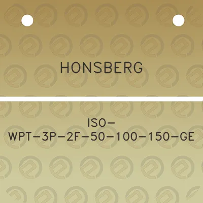 honsberg-iso-wpt-3p-2f-50-100-150-ge