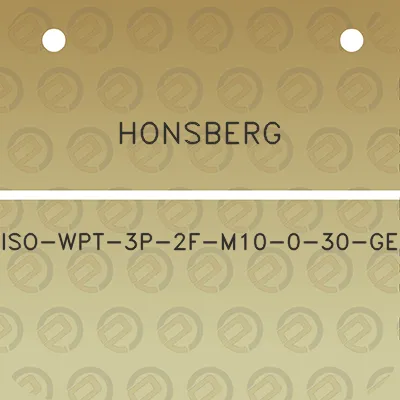 honsberg-iso-wpt-3p-2f-m10-0-30-ge