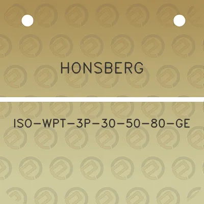 honsberg-iso-wpt-3p-30-50-80-ge