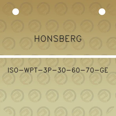 honsberg-iso-wpt-3p-30-60-70-ge