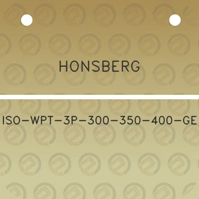 honsberg-iso-wpt-3p-300-350-400-ge