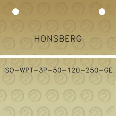 honsberg-iso-wpt-3p-50-120-250-ge