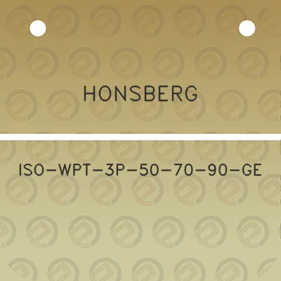 honsberg-iso-wpt-3p-50-70-90-ge