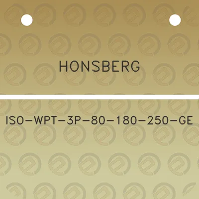 honsberg-iso-wpt-3p-80-180-250-ge