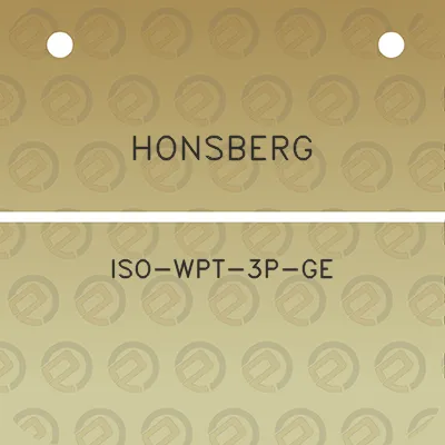 honsberg-iso-wpt-3p-ge