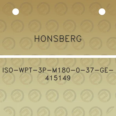 honsberg-iso-wpt-3p-m180-0-37-ge-415149